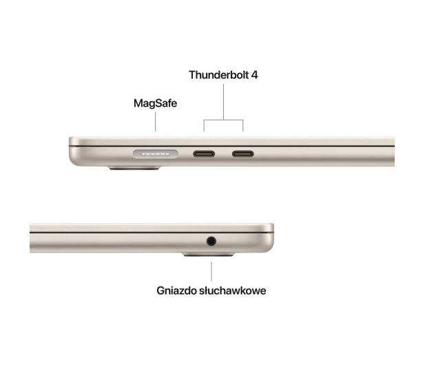 Apple MacBook Air M4/24GB/512/Mac OS Księżycowa Poświata 10R GPU - 1322277 - zdjęcie 7